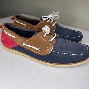 Zara Man Multi-Colored Red, Brown, Navy Blue men loafer shoe